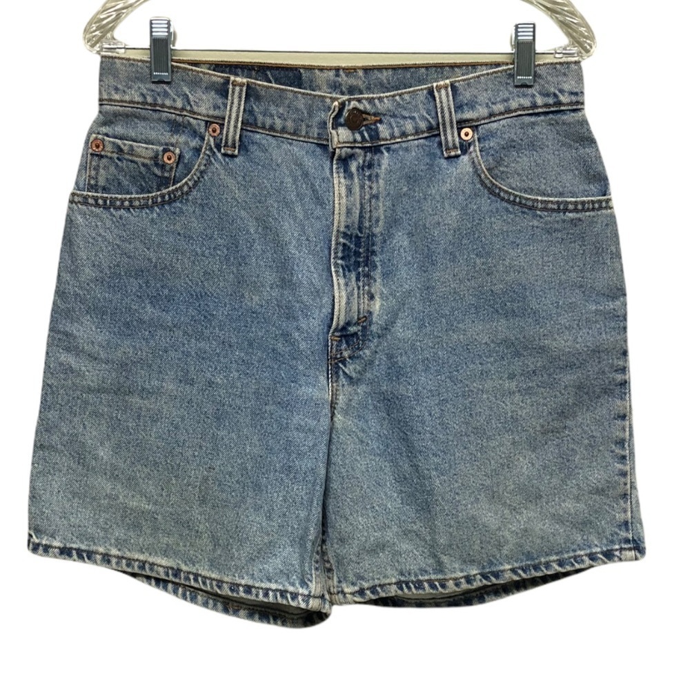Vintage Levi's 551 High Rise Jean Shorts Size 12P